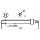 Fomaco 4xL305 Injector Needles